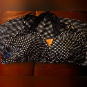 Black & White Polka Dot Swim Top Sz 16